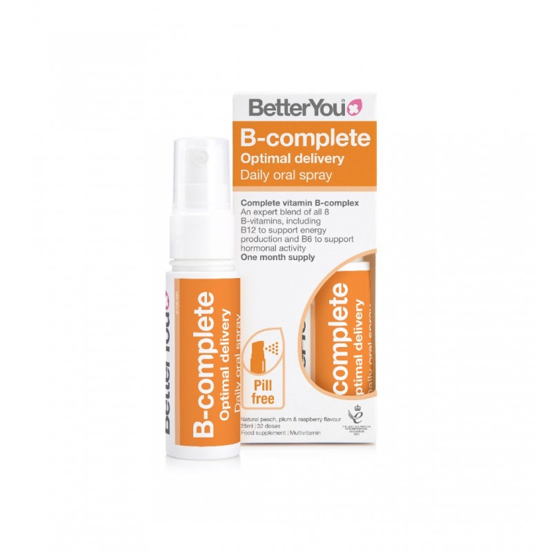 BETTER YOU VITAMIN B-COMPLETE DAILY ORAL SPRAY / БЕТЪР Ю ВИТАМИН В-КОМПЛЕКС ОРАЛЕН СПРЕЙ 25МЛ BETTER YOU VITAMIN B-COMPLETE DAILY ORAL SPRAY / БЕТЪР Ю ВИТАМИН В-КОМПЛЕКС ОРАЛЕН СПРЕЙ 25МЛ