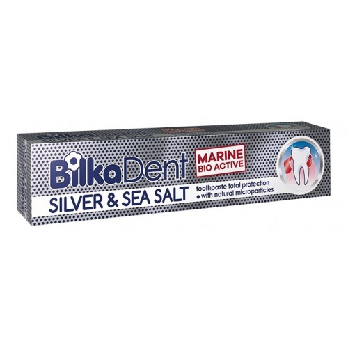 BILKA DENT / SILVER & SEA SALT / ПАСТА ЗА ЗЪБИ ТОТАЛНА ЗАЩИТА 75МЛ