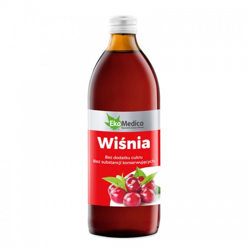 EKAMEDICA WISNIA / СОК ОТ ВИШНА С КАМУ-КАМУ И НАТУРАЛЕН ВИТАМИН C 500МЛ EKAMEDICA WISNIA / СОК ОТ ВИШНА С КАМУ-КАМУ И НАТУРАЛЕН ВИТАМИН C 500МЛ