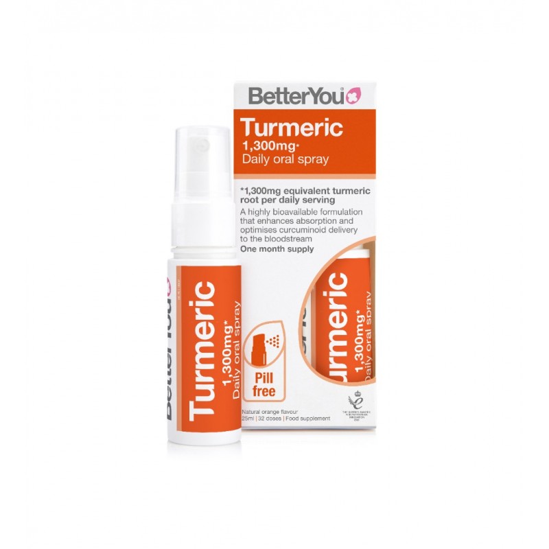 BETTER YOU TURMERIC DAILY ORAL SPRAY / БЕТЪР Ю КУРКУМА ОРАЛЕН СПРЕЙ 25МЛ BETTER YOU TURMERIC DAILY ORAL SPRAY / БЕТЪР Ю КУРКУМА ОРАЛЕН СПРЕЙ 25МЛ