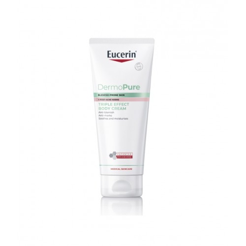 EUCERIN DERMO PURE TRIPPLE EFFECT BODY CREAM / ЕУСЕРИН ДЕРМО ПЮЪР КРЕМ ЗА ТЯЛО С ТРОЙНО ДЕЙСТВИЕ 200 МЛ EUCERIN DERMO PURE TRIPPLE EFFECT BODY CREAM / ЕУСЕРИН ДЕРМО ПЮЪР КРЕМ ЗА ТЯЛО С ТРОЙНО ДЕЙСТВИЕ 200 МЛ