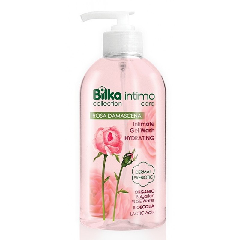 BILKA COLLECTION / BATH CARE ROSA DAMASCENA / ХИДРАТИРАЩ ИНТИМЕН ГЕЛ С ОРГАНИК РОЗОВА ВОДА 200МЛ