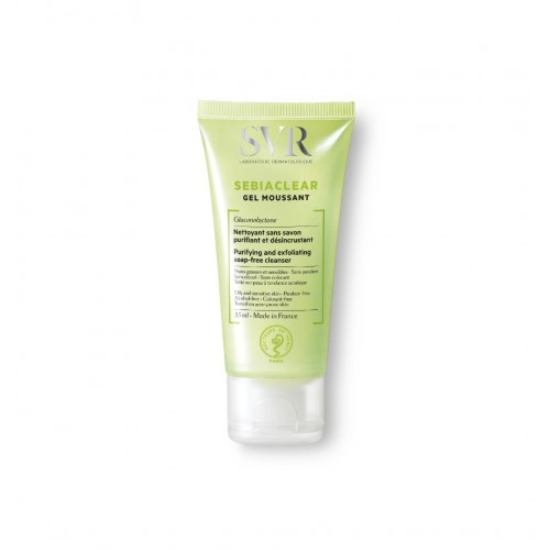 SVR SEBIACLEAR GEL MOUSSANT / СВР СЕБИАКЛИЪР ИЗМИВНА ГЕЛ-ПЯНА ЗА ЛИЦЕ ЗА МАЗНА КОЖА 55МЛ SVR SEBIACLEAR GEL MOUSSANT / СВР СЕБИАКЛИЪР ИЗМИВНА ГЕЛ-ПЯНА ЗА ЛИЦЕ ЗА МАЗНА КОЖА 55МЛ