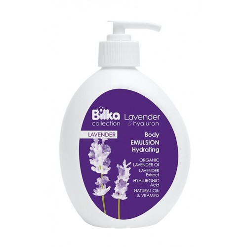 BILKA COLLECTION / LAVENDER & HYALURON BODY EMULSION / ХИДРАТИРАЩА ЕМУЛСИЯ ЗА ТЯЛО 350МЛ