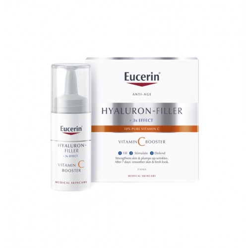 EUCERIN HYALURON-FILLER VITAMIN C BOOSTER / ЕУСЕРИН ХИАЛУРОН-ФИЛЪР ВИТАМИН C СЕРУМ 3X8МЛ