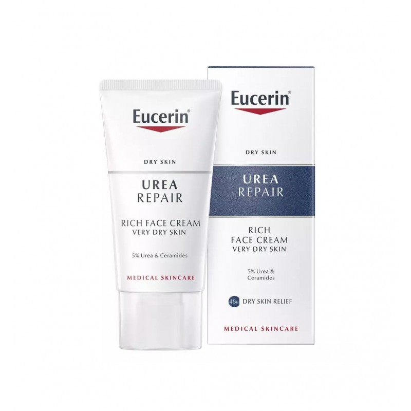 EUCERIN 5% UREA ENRICHED FACE / ЕУСЕРИН 5% УРЕЯ ОБОГАТЕН КРЕМ ЗА ЛИЦЕ 50МЛ