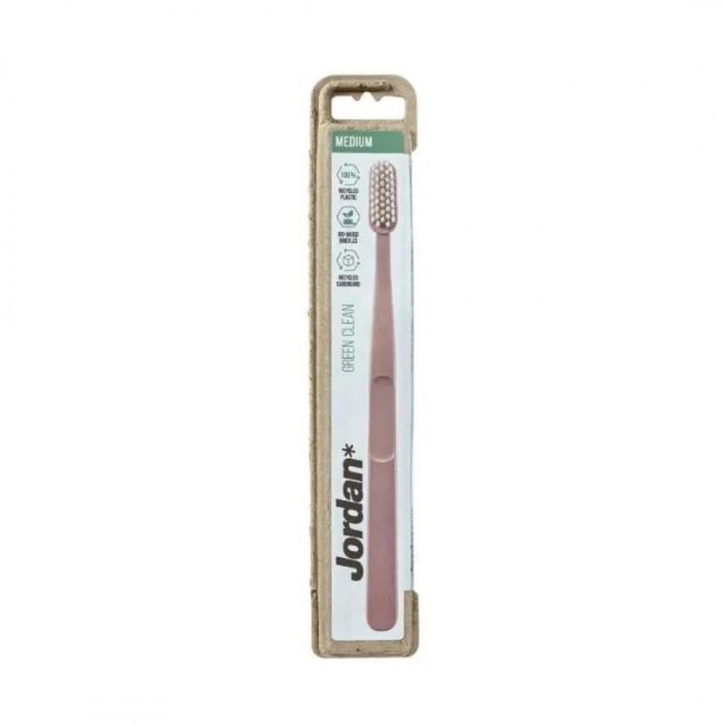 JORDAN / GREEN CLEAN ЧЕТКА ЗА ЗЪБИ MEDIUM ОТ РЕЦИКЛИРАНА ПЛАСТМАСА JORDAN / GREEN CLEAN ЧЕТКА ЗА ЗЪБИ MEDIUM ОТ РЕЦИКЛИРАНА ПЛАСТМАСА