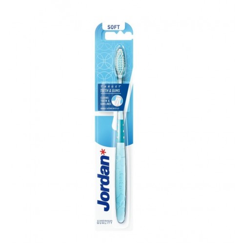 JORDAN / TARGET TEETH AND GUMS SOFT ЧЕТКА ЗА ЗЪБИ С ДВОЙНО ДЕЙСТВИЕ JORDAN / TARGET TEETH AND GUMS SOFT ЧЕТКА ЗА ЗЪБИ С ДВОЙНО ДЕЙСТВИЕ