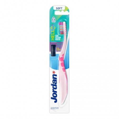 JORDAN / HELLO SMILE 9+ ГОДИНИ ДЕТСКА ЧЕТКА ЗА ЗЪБИ С МАГНИТ JORDAN / HELLO SMILE 9+ ГОДИНИ ДЕТСКА ЧЕТКА ЗА ЗЪБИ С МАГНИТ