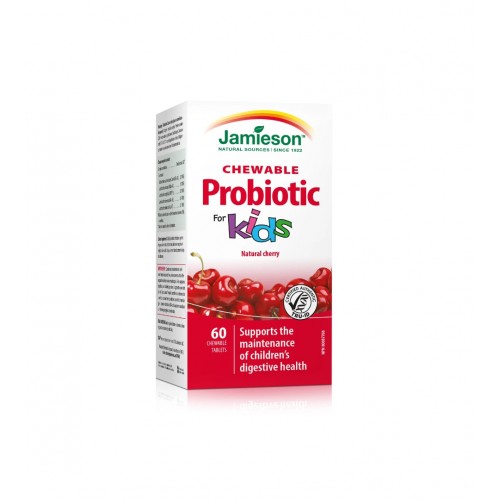 JAMIESON PROBIOTIC KIDS / ДЖЕЙМИСЪН ПРОБИОТИК ЗА ДЕЦА С ВКУС НА ЧЕРЕША ДЪВЧАЩИ ТАБЛ. X 60