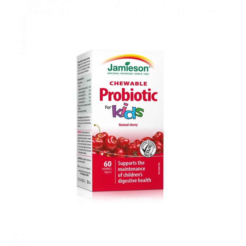 JAMIESON PROBIOTIC KIDS / ДЖЕЙМИСЪН ПРОБИОТИК ЗА ДЕЦА С ВКУС НА ЧЕРЕША ДЪВЧАЩИ ТАБЛ. X 60