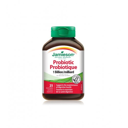 JAMIESON PROBIOTIC 1 BILLION / ДЖЕЙМИСЪН ПРОБИОТИК 1 ПРОБИОТИЧЕН КОМПЛЕКС 1 МЛРД. CFU ЗА ПИЕНЕ КАПС. X25
