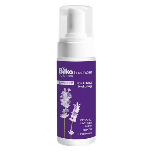 BILKA COLLECTION / LAVENDER & HYALURON HAIR FOAM / ПЯНА ЗА КОСА ХИДРАТИРАЩА И РЕГЕНЕРИРАЩА 140МЛ