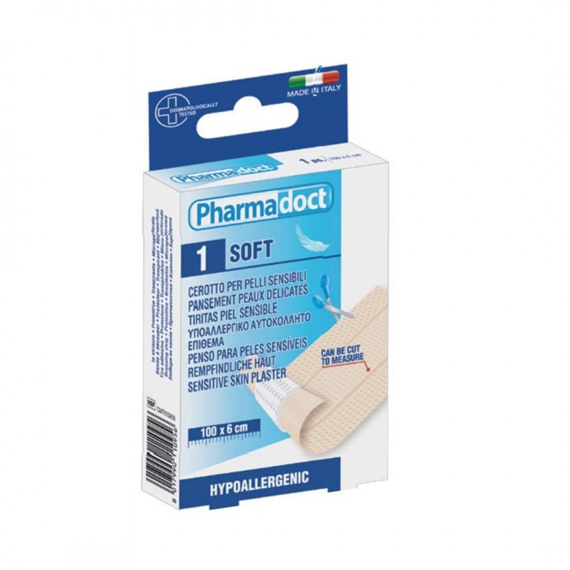 PHARMADOCT / ЛЕНТА SOFT 100X6 ЗА ЧУВСТВИТЕЛНА КОЖА ТЕЛЕСЕН ЦВЯТ PHARMADOCT / ЛЕНТА SOFT 100X6 ЗА ЧУВСТВИТЕЛНА КОЖА ТЕЛЕСЕН ЦВЯТ