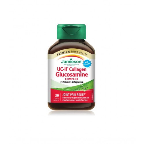 JAMIESON UC-II COLLAGEN GLUCOSAMINE COMPLEX / ДЖЕЙМИСЪН КОЛАГЕН ГЛЮКОЗАМИН КОМПЛЕКС КАПС. X30