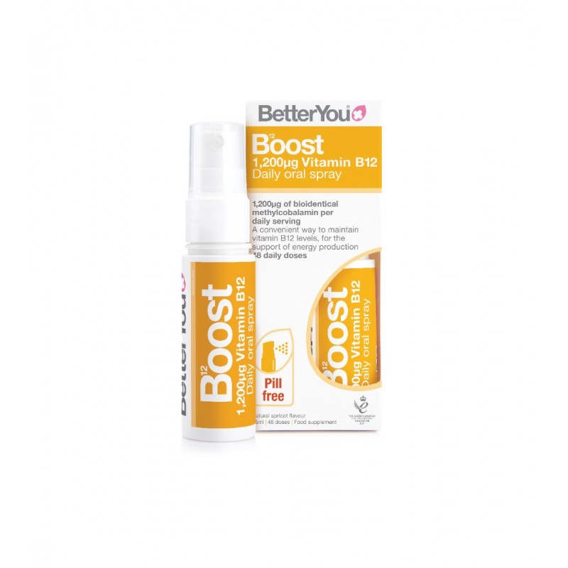BETTER YOU BOOST B12 DAILY ORAL SPRAY / БЕТЪР Ю ВИТАМИН В12 БУСТ ОРАЛЕН СПРЕЙ 25МЛ