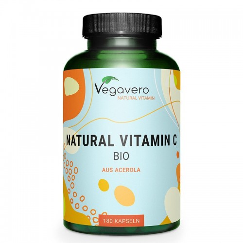 VEGAVERO NATURAL VITAMIN C BIO AUS ACEROLA / ВИТАМИН C (ОТ БИО АЦЕРОЛА) КАПС. Х180