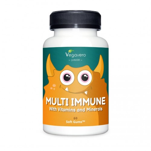 VEGAVERO MULTI IMMUNE WITH VITAMINS AND MINERALS / МУЛТИИМУН ВИТАМИНИ И МИНЕРАЛИ ЗА ДЕЦА ЖЕЛИРАНИ ТАБЛ. Х60