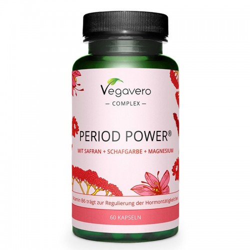 VEGAVERO PERIOD POWER MIT SAFRAN + SCHAFGABRE + MAGNESIUM / ФОРМУЛА ЗА ЖЕНИ С ШАФРАН, БЯЛ РАВНЕЦ И МАГНЕЗИЙ КАПС. Х60 VEGAVERO PERIOD POWER MIT SAFRAN + SCHAFGABRE + MAGNESIUM / ФОРМУЛА ЗА ЖЕНИ С ШАФРАН, БЯЛ РАВНЕЦ И МАГНЕЗИЙ КАПС. Х60