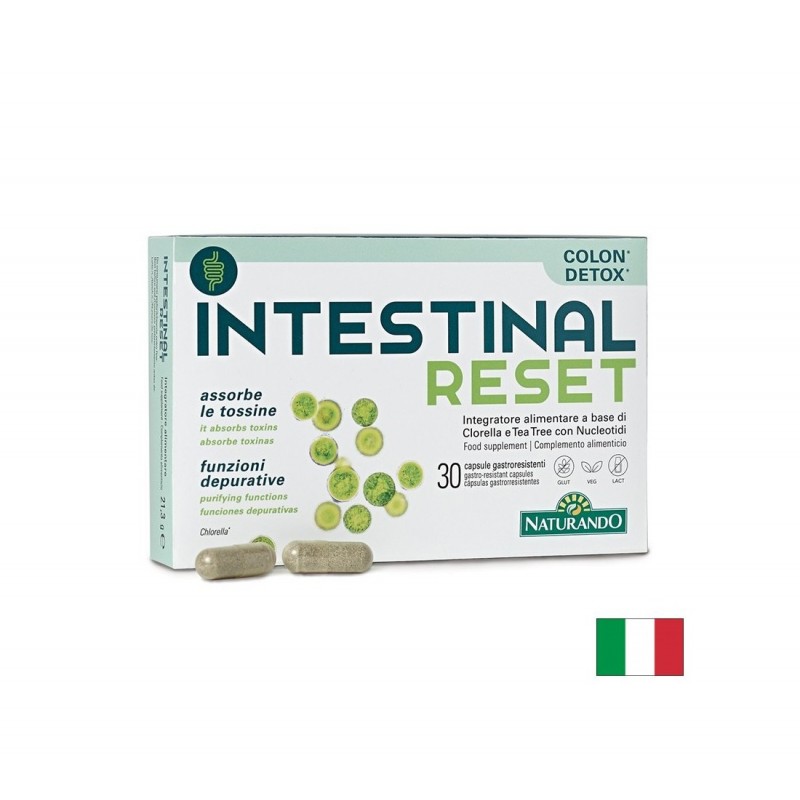 NATURANDO ITALY INTESTINAL RESET / ФОРМУЛА ЗА ЧРЕВЕН БАЛАНС С ХЛОРЕЛА 500 МГ И НУКЛЕОТИДИ 400 МГ СТОМАШНО-УСТОЙЧИВИ КАПС. Х 30 NATURANDO ITALY INTESTINAL RESET / ФОРМУЛА ЗА ЧРЕВЕН БАЛАНС С ХЛОРЕЛА 500 МГ И НУКЛЕОТИДИ 400 МГ СТОМАШНО-УСТОЙЧИВИ КАПС. Х 30