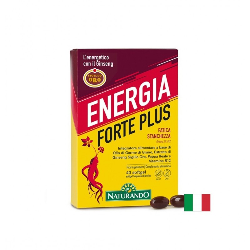 NATURANDO ITALY ENERGIA FORTE PLUS / ФОРМУЛА ЗА ЕНЕРГИЯ С ЖЕНШЕН 300 MГ + ПЧЕЛНО МЛЕЧИЦЕ 150 МГ ЕНЕРГИЕН МЕТАБОЛИЗЪМ И ЖИЗНЕНОСТ КАПС. Х 40 NATURANDO ITALY ENERGIA FORTE PLUS / ФОРМУЛА ЗА ЕНЕРГИЯ С ЖЕНШЕН 300 MГ + ПЧЕЛНО МЛЕЧИЦЕ 150 МГ ЕНЕРГИЕН МЕТАБОЛИЗЪМ И ЖИЗНЕНОСТ КАПС. Х 40