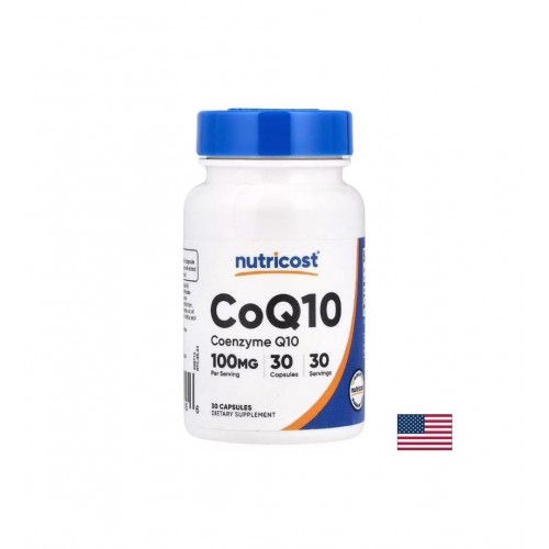 NUTRICOST COENZYME Q10 / КОЕНЗИМ Q10 ЕНЕРГИЯ И СЪРДЕЧНА ПОДКРЕПА 100 МГ КАПС. X 30 