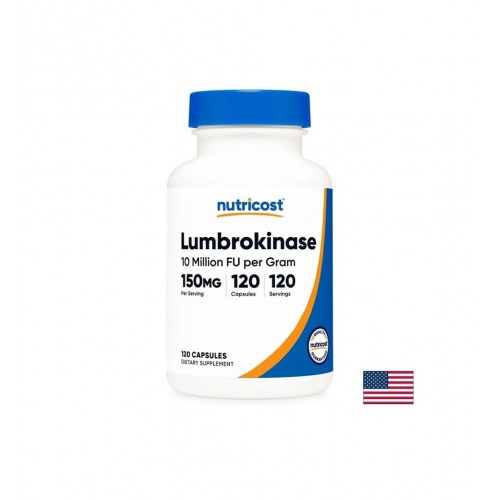 NUTRICOST LUMBROKINASE / ЛУМБРОКИНАЗА СЪРДЕЧНО - СЪДОВО ЗДРАВЕ И ДОБРО КРЪВООБРАЩЕНИЕ 150 МГ КАПС. Х 120 