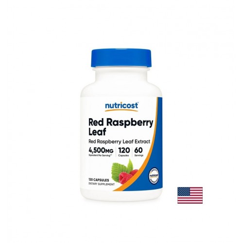 NUTRICOST RED RASPBERRY LEAF / МАЛИНА (ЛИСТ) ПРИ БОЛЕЗНЕН И ОБИЛЕН ЦИКЪЛ 300 МГ КАПС. Х 120