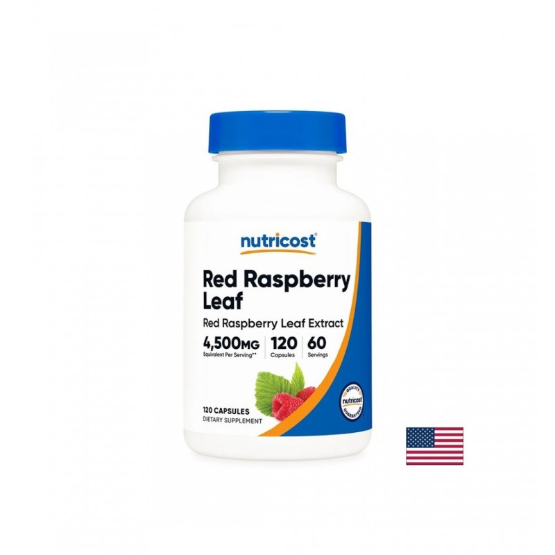 NUTRICOST RED RASPBERRY LEAF / МАЛИНА (ЛИСТ) ПРИ БОЛЕЗНЕН И ОБИЛЕН ЦИКЪЛ 300 МГ КАПС. Х 120