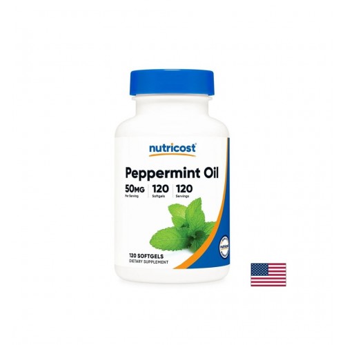 NUTRICOST PEPPERMINT OIL / МЕНТА МАСЛО ПРИ СТОМАШЕН ДИСКОМФОРТ 50 МГ СОФТГЕЛ КАПС. Х 120 NUTRICOST PEPPERMINT OIL / МЕНТА МАСЛО ПРИ СТОМАШЕН ДИСКОМФОРТ 50 МГ СОФТГЕЛ КАПС. Х 120