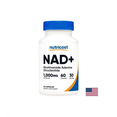 NUTRICOST NAD+ / NAD+ НИКОТИНАМИД АДЕНИН ДИНУКЛЕОТИД АНТИ-ЕЙДЖИНГ И КЛЕТЪЧНО ВЪЗСТАНОВЯВАНЕ 500 МГ КАПС. Х 120 