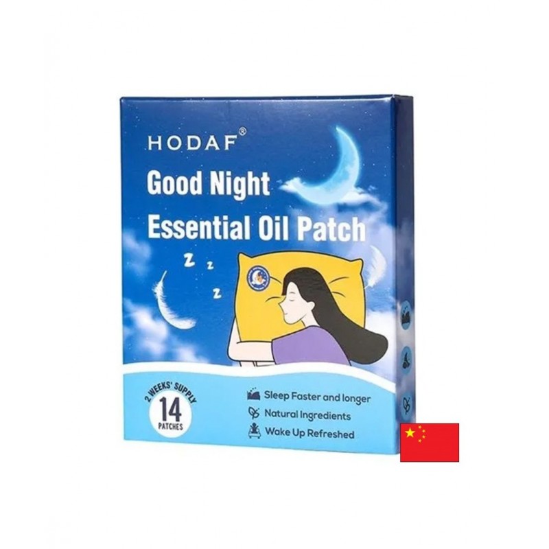 HODAF GOOD NIGHT ESSENTIAL OIL PATCH / ПЛАСТИРИ ЗА СПОКОЕН СЪН С ЕТЕРИЧНИ МАСЛА ОТ ЛАВАНДУЛА, ВЕТИВЕР И САНДАЛОВО ДЪРВО БР. X 14 HODAF GOOD NIGHT ESSENTIAL OIL PATCH / ПЛАСТИРИ ЗА СПОКОЕН СЪН С ЕТЕРИЧНИ МАСЛА ОТ ЛАВАНДУЛА, ВЕТИВЕР И САНДАЛОВО ДЪРВО БР. X 14