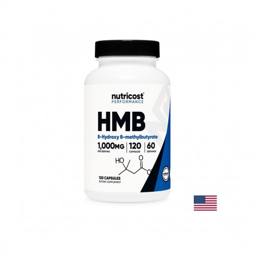NUTRICOST HMB / БЕТА-ХИДРОКСИ-БЕТА-МЕТИЛБУТИРАТ ПРИ АКТИВЕН СПОРТ 500 МГ 60 ДОЗИ КАПС. Х 120 