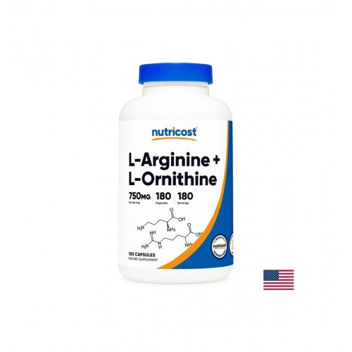 NUTRICOST (L-ARGININE + L-ORNITHINE) / СЪРДЕЧНО-СЪДОВА СИСТЕМА Л-АРГИНИН + Л-ОРНИТИН КАПС. X 180 NUTRICOST (L-ARGININE + L-ORNITHINE) / СЪРДЕЧНО-СЪДОВА СИСТЕМА Л-АРГИНИН + Л-ОРНИТИН КАПС. X 180