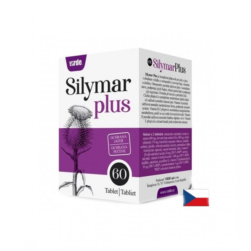 VIRDE SILYMAR PLUS / СИЛИМАР ПЛЮС / С БЯЛ ТРЪН, ХОЛИН И ВИТАМИНИ ЗА ЗДРАВ ЧЕРЕН ДРОБ ТАБЛ. X 60