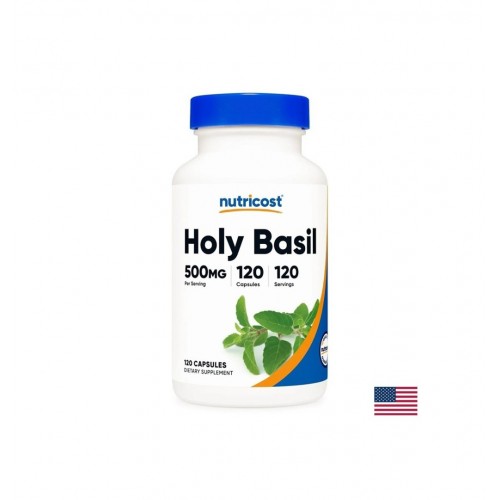 NUTRICOST HOLY BASIL / СТРЕС И ДОБРО НАСТРОЕНИЕ ТУЛСИ /СВЕЩЕН БОСИЛЕК/ 500 МГ КАПС. Х 120 NUTRICOST HOLY BASIL / СТРЕС И ДОБРО НАСТРОЕНИЕ ТУЛСИ /СВЕЩЕН БОСИЛЕК/ 500 МГ КАПС. Х 120