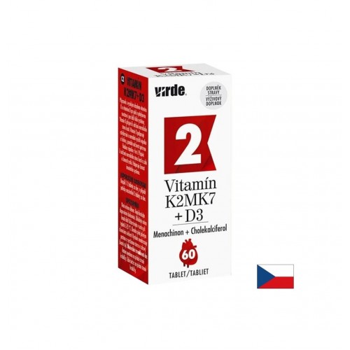 VIRDE VITAMIN K2+D3 / ВИТАМИН K2 MK7 200 µg + ВИТАМИН D3 20 µg ЗДРАВИ КОСТИ И ЗЪБИ ТАБЛ. X 60 VIRDE VITAMIN K2+D3 / ВИТАМИН K2 MK7 200 µg + ВИТАМИН D3 20 µg ЗДРАВИ КОСТИ И ЗЪБИ ТАБЛ. X 60