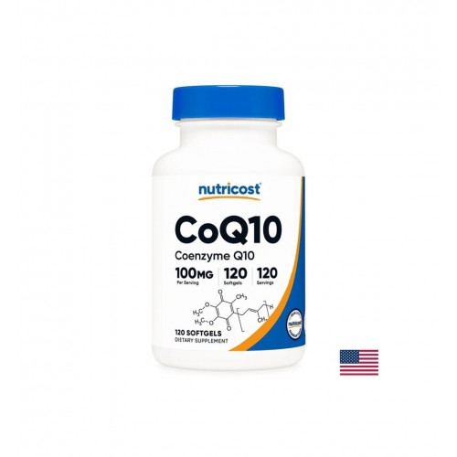 NUTRICOST CoQ10 / ЗА ЗДРАВО СЪРЦЕ И ЕНЕРГИЯ КОЕНЗИМ Q10 СОФТГЕЛ КАПС. X 120