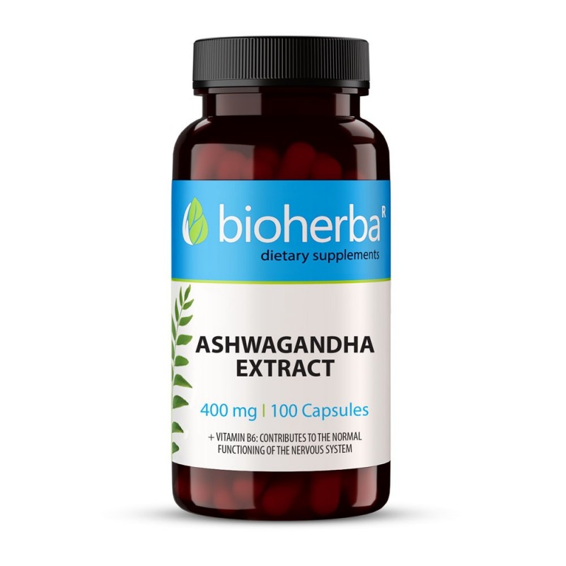 BIOHERBA ASHWAGANDHA / АШВАГАНДА ЕКСТРАКТ 400МГ КАПС. Х100 BIOHERBA ASHWAGANDHA / АШВАГАНДА ЕКСТРАКТ 400МГ КАПС. Х100