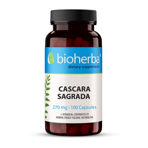 BIOHERBA CASCARA SAGRADA / ЗЪРНАСТЕЦ 270МГ КАПС. Х100