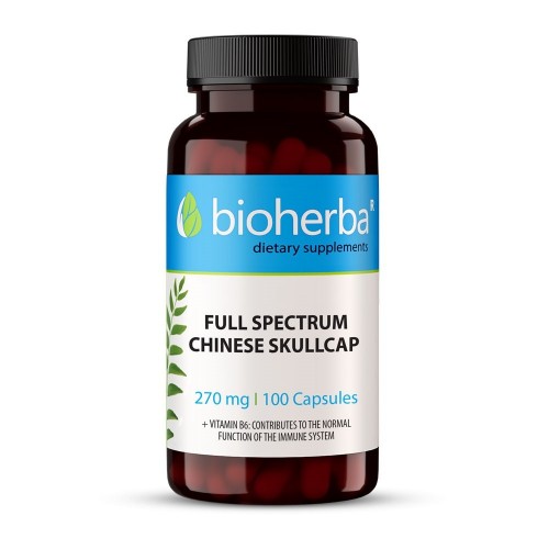 BIOHERBA CHINESE SKULLCAP / КИТАЙСКА ПРЕВАРА (БАЙКАЛСКИ ШЛЕМНИК) 270МГ КАПС. Х100 BIOHERBA CHINESE SKULLCAP / КИТАЙСКА ПРЕВАРА (БАЙКАЛСКИ ШЛЕМНИК) 270МГ КАПС. Х100