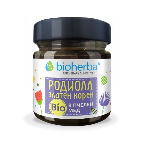 BIOHERBA APITHERAPY / РОДИОЛА (ЗЛАТЕН КОРЕН) В БИО ПЧЕЛЕН МЕД 280ГР
