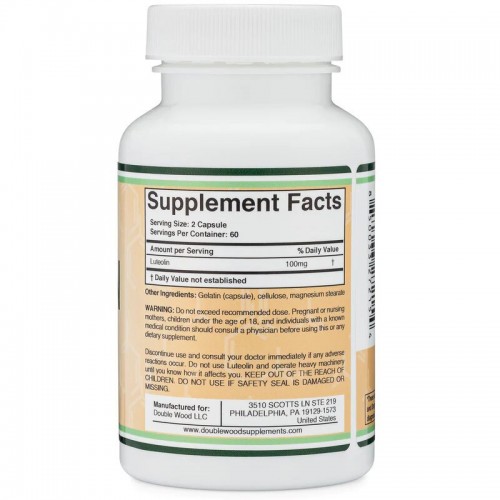 DOUBLE WOOD / LUTEOLIN / ЛУТЕОЛИН 100МГ КАПС. X120 DOUBLE WOOD / LUTEOLIN / ЛУТЕОЛИН 100МГ КАПС. X120