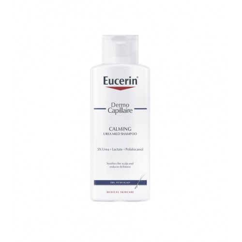 EUCERIN DERMO CAPILLAIRE UREA CALMING SHAMPOO FOR DRY ITCHY SCALP / ЕУСЕРИН ДЕРМО КАПИЛЕР ШАМПОАН С УРЕЯ ЗА СУХ И СЪРБЯЩ СКАЛП 250 МЛ