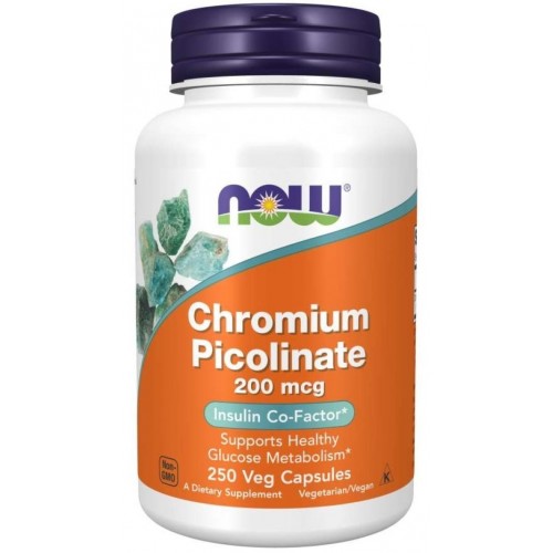 NOW FOODS CHROMIUM PICOLINATE 200 МКГ КАПС. X250