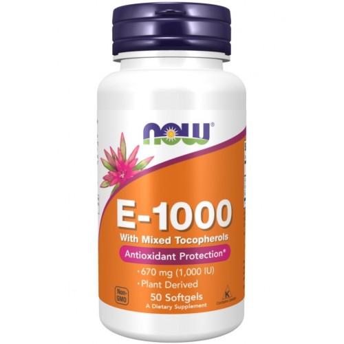 NOW FOODS ВИТАМИН E-1000 IU ДРАЖЕТА X50