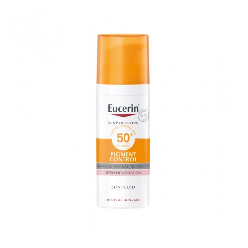 EUCERIN PIGMENT CONTROL FACE FLUID / ЕУСЕРИН ПИГМЕНТ КОНТРОЛ СЛЪНЦЕЗАЩИТЕН ФЛУИД ЗА ЛИЦЕ SPF 50+ 50МЛ