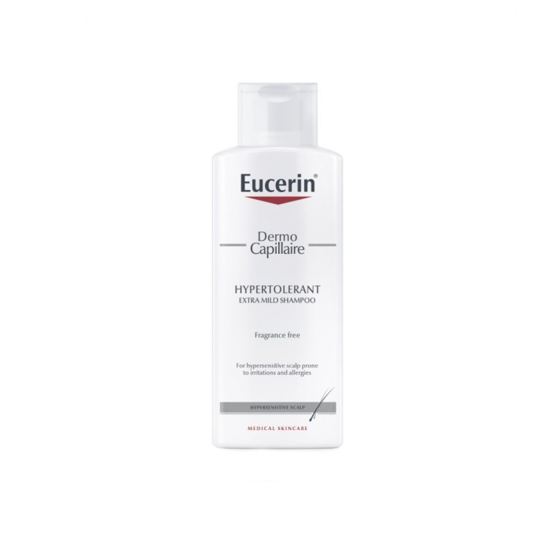 EUCERIN DERMO CAPILLAIRE HYPERTOLERANT SHAMPOO FOR HYPERSENSITIVE SCALP / ЕУСЕРИН ДЕРМО КАПИЛЕР ШАМПОАН ЗА СВРЪХЧУВСТВИТЕЛЕН СКАЛП 250 МЛ EUCERIN DERMO CAPILLAIRE HYPERTOLERANT SHAMPOO FOR HYPERSENSITIVE SCALP / ЕУСЕРИН ДЕРМО КАПИЛЕР ШАМПОАН ЗА СВРЪХЧУВСТВИТЕЛЕН СКАЛП 250 МЛ
