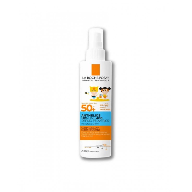LA ROCHE-POSAY ANTHELIOS UVMUNE 400 DERMO-PEDIATRICS SPF50+ / ЛА РОШ НЕВИДИМ СПРЕЙ ЗА ДЕЦА 200 МЛ