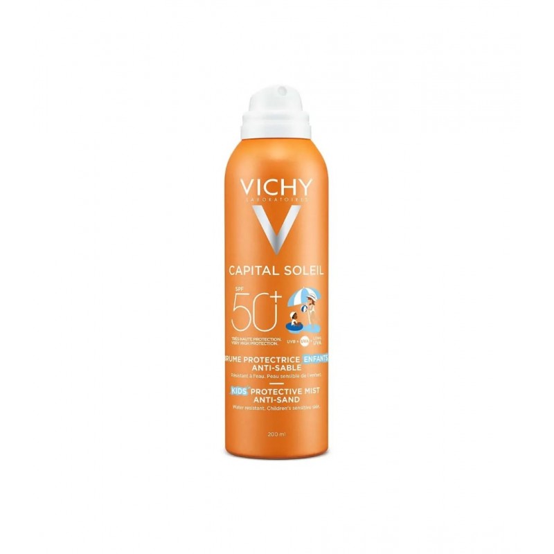 VICHY CAPITAL SOLEIL SPF50+ ANTI SAND MIST FOR CHILDREN / ВИШИ КАПИТАЛ СОЛЕЙ СЛЪНЦЕЗАЩИТЕН СПРЕЙ АНТИ ПЯСЪК SPF50+ ЗА ДЕЦА 200 МЛ VICHY CAPITAL SOLEIL SPF50+ ANTI SAND MIST FOR CHILDREN / ВИШИ КАПИТАЛ СОЛЕЙ СЛЪНЦЕЗАЩИТЕН СПРЕЙ АНТИ ПЯСЪК SPF50+ ЗА ДЕЦА 200 МЛ